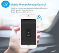 Passerelle Contrôlable par Smartphone Interrupteur Marche/Arrêt Personnalisation de Toute la Maison Maison Intelligente Interrupteur Sans Fil à Distance Compatible Alexa