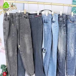 Exportación Reciclaje Buena calidad Hombres Jeans Pantalones Pacas baratas Ropa usada Forma Pakistán