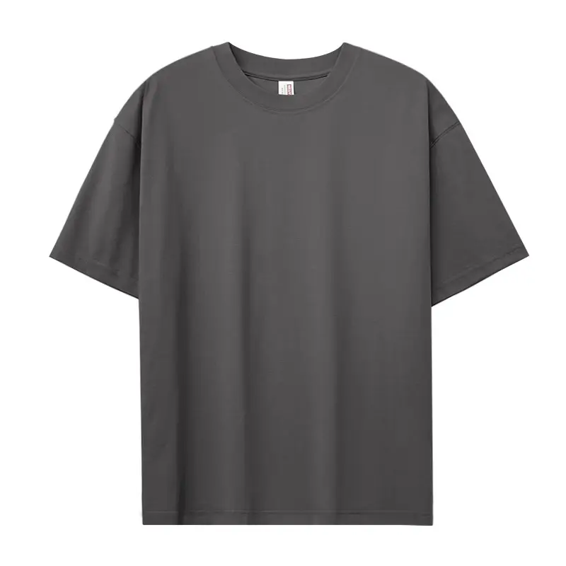 220G Đôi Sợi Chải Kỹ Bông Sorona Mát Cảm Giác O-Cổ Ngắn Tay Áo T-Shirt Tùy Chỉnh In Logo Bán Buôn