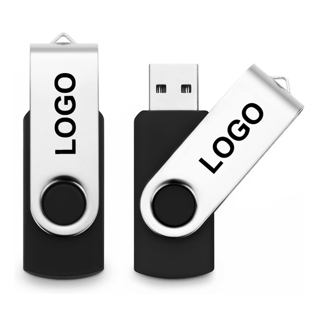 Custom Cheap Swivel Pen Drive Pendrive 1GB 2GB 4GB 8GB 16GB 32GB 64GB 128GB Mini Metal Plastic USB Flash Drives for Computer