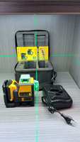 DERKALT Niveau laser croisé professionnel à faisceau vert 5 points, batterie Li-Ion, haute précision, auto-nivelant, qualité industrielle, 50m