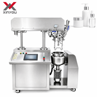 Homogénéisateur mélangeur émulsifiant hydraulique 10L à aspiration, agitateur pour fabrication cosmétique, décharge automatique inclinable