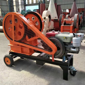 Nhỏ di động di động máy nghiền hàm pe250x400 DIESEL Feeder với băng tải và động cơ như thành phần cốt lõi - Product Image 1