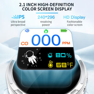 2024 Novo Detector de Gás Multi portátil inteligente Mini Monitor de Qualidade do Ar à Prova D 'Água Analisador de Gás Redondo - Product Image 4