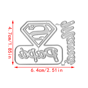 AAGU New Metal Cutting Dies mold Scrapbooking invito carta decorazione Mama Papa festa della mamma Scrapbooking Craft fustelle - Product Image 2
