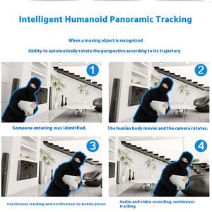 Cámara de Seguridad Exterior con Tarjeta SIM 4G, WiFi Inalámbrica, PTZ, Monitoreo con Visión Nocturna a Todo Color, HD, Protección de Seguridad para el Hogar en la Nube - Product Image 2