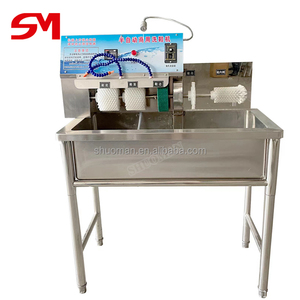 Lavadora de Zapatillas Semiautomática Eléctrica de Acero Inoxidable de Alta Rentabilidad, Baja Inversión, Máquina de Limpieza y Secado de Calzado 220V - Product Image 3
