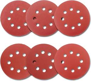 Velcro de qualité supérieure 125mm 5 "9 trous Hookit propre abrasif 75mm disque de ponçage de secours - Product Image 1