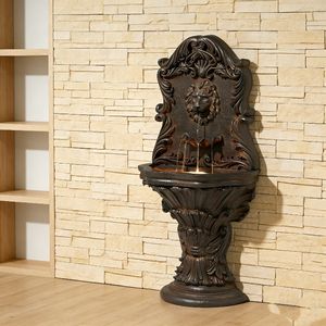 Электрический портативный уличный фонтан из стекловолокна с декоративной росписью в виде головы льва, отдельно стоящий, для сада - Product Image 6
