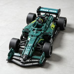 Kit <span class=keywords><strong>de</strong></span> Bloques <span class=keywords><strong>de</strong></span> Construcción <span class=keywords><strong>de</strong></span> Coche <span class=keywords><strong>de</strong></span> Carreras <span class=keywords><strong>de</strong></span> Fórmula Verde a Escala <span class=keywords><strong>1</strong></span>:14 con Función <span class=keywords><strong>de</strong></span> Retroceso, Modelo <span class=keywords><strong>de</strong></span> Vehículo Deportivo DIY, Juguete Coleccionable <span class=keywords><strong>para</strong></span> Exhibición en Casa - Product Image 2