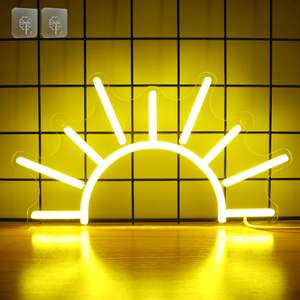 Sunrise Neon Sign USB LED Acrílico Sunset Yellow Neon Light Dormitorio Lámpara para el <span class=keywords><strong>hogar</strong></span> Regalo para hombre Cueva Niños Habitación Boda Decoración de pared - Product Image 1