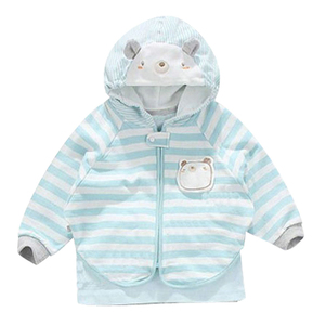 Conjunto de Venta caliente para bebés <span class=keywords><strong>y</strong></span> recién nacidos, chaqueta con capucha <span class=keywords><strong>y</strong></span> cremallera de algodón orgánico personalizado para bebés <span class=keywords><strong>y</strong></span> niños pequeños, abrigo, camiseta, pantalones, conjunto de 3 piezas - Product Image 5
