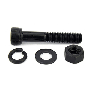 Đinh Vít Đầu Lỗ Lục Giác Bằng Thép Cacbon <span class=keywords><strong>4.8</strong></span> 8.8 10.9 12.9 Mạ Kẽm Màu Đen Kèm Đai Ốc Và Vòng Đệm DIN912 - Product Image 4