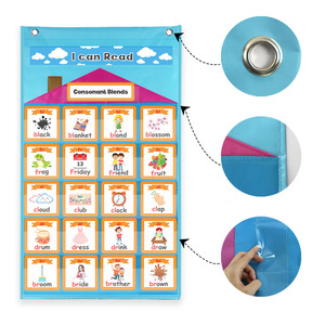 อุปกรณ์ช่วยสอนเพื่อการศึกษาปฐมวัยกระเป๋าใส่การ์ดไวยากรณ์สำหรับเด็กกระเป๋าเรียนรู้ภาษาอังกฤษสุดสร้างสรรค์ใหม่ - Product Image 3