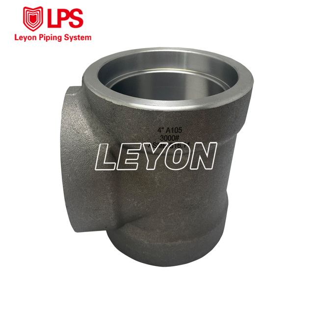 LEYON FM UL Fire Fighting Fire Protection System Fire Sprinkler System Asme B16.11 Astm A106 Forged Pipe Fittings Tee