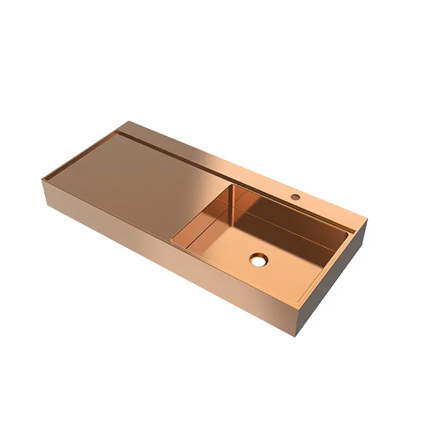 Stainless steel 304 counter top basin sink, wall hung copper sinks bathroom and kitchen