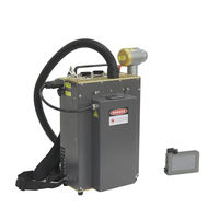 Máquina de limpieza láser de mochila Eliminación de óxido 50W/100W Máquina limpiadora de pulso de batería de litio