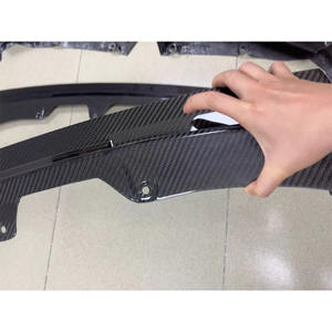 Divisor Delantero Estilo V de Fibra de Carbono Real para <span class=keywords><strong>BMW</strong></span> G80 M3 G82 M4 <span class=keywords><strong>2021</strong></span>+, Cubierta de Difusor para Parachoques Delantero - Product Image 3