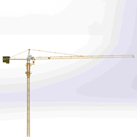Grúa Torre de Alta Calidad de 5 Toneladas TC5013S para Proyectos de Ingeniería de Edificios de Gran Altura, Grúa Torre con Bomba Central al Mejor Precio
