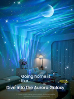 Projecteur LED Ciel Étoilé Aurora, Mini Veilleuse à Piles, Lumière d'Ambiance pour Chambre, Cadeau d'Anniversaire