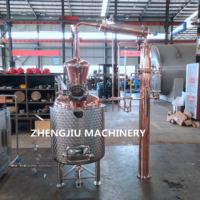 ZJ 100L diskon besar mesin oli distilasi uap baja nirkarat kit distilasi minyak esensial mesin stoom destilatie olie