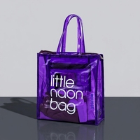 Pochette transparente personnalisable avec logo, fermeture éclair en PVC, pour sac à main de plage, vacances d'été, voyage en bord de mer, étanche