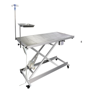 Mesa de Operaciones Quirúrgicas Veterinarias Reutilizable y Duradera de Acero Inoxidable para Uso en Clínicas Caninas Ambulatorias, Ajustable - Product Image 3