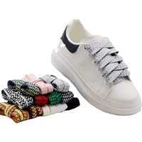 Lacets plats à la mode pour baskets Lanvin 1.5cm de large lacets fantaisie colorés