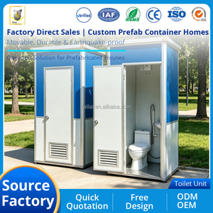 Baño Portátil Modular Económico, <span class=keywords><strong>Inodoro</strong></span> Público Móvil para Playa, Instalación Rápida, Baño Prefabricado para Camping - Product Image 2