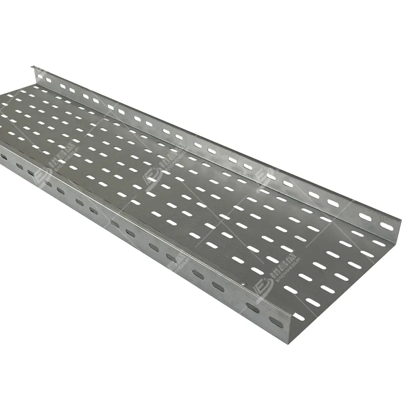 Galvanized Cable Trays System Wireway Hot Dipped Galvanized Stainless Steel Perforated Cable Ttay System for Routing Cable Wires