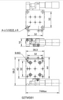Plataforma de Traducción Deslizante de Precisión 02TMS61 con Construcción de Aleación de Aluminio, Precisión de 0.002mm, Carrera de 13mm, 1 Año de Garantía