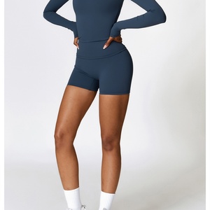 Ensemble de yoga pour femmes de haute qualité, vêtements de sport, logo personnalisé, tissu OEM - Product Image 2
