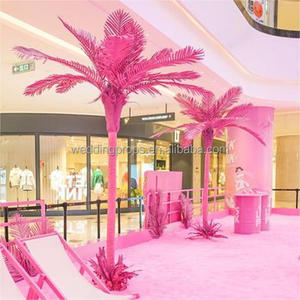 Grand ensemble d'arche de fleurs de décoration de plumes de 10 pieds pour l'extérieur arc de plumes d'autruche blanche <span class=keywords><strong>arbre</strong></span> artificiel pour la décoration de mariage - Product Image 4