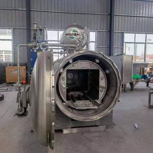 เครื่องนึ่งฆ่าเชื้อแบบออโตเคลฟไฟฟ้าและไอน้ำ ความดันสูง อุณหภูมิสูง สำหรับเนื้อสัตว์กระป๋อง ผัก และอาหารสัตว์เลี้ยง - Product Image 3