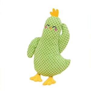 Yeni Peluş Uyku Arkadaşı Yeşil Tavuk Dayanıklı Çiğneme Oyuncağı Köpekler Evcil Hayvan Sesli Oyuncak Köpek Oyuncağı Toptan - Product Image 5