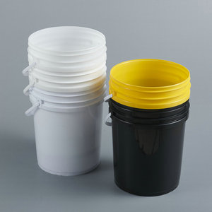 Großhandel durchsichtige Kunststoff trommeln 20L großer Plastik eimer Plastik eimer mit Griff und Deckel zu verkaufen - Product Image 3