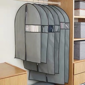 Housse de protection pour costume et robe avec poches, sac à vêtements en non-tissé pliable, vente en gros - Product Image 3