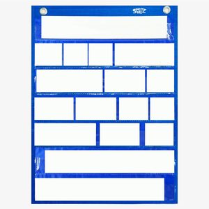 Tabla magnética de bolsillo con 10 tarjetas de borrado en seco reutilizables para horarios diarios, actividades de clase, gestión del tiempo, regreso a clases - Product Image 1