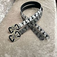 Ceinture en cuir Jiahao Y2K style punk avec motif croix et crâne, boucle en alliage, tendance européenne et américaine, pour Halloween