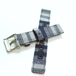 Bracelet de <span class=keywords><strong>montre</strong></span> imprimé solide de 20 à 22mm en tissu de toile à ajustement rapide pour Apple - Product Image 5