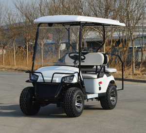Véhicules utilitaires à batterie au lithium OEM, voiturettes de golf, électriques, quatre places, homologuées pour la route, buggy de chasse pour les stations balnéaires - Product Image 1