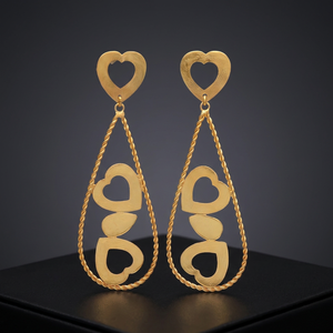 Boucles d'oreilles clous en laiton avec pierres précieuses, faites à la main, classiques et tendance pour enfants - Product Image 2