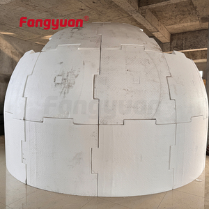 EPS isopor dome casa que faz a máquina Para EPS Pack <span class=keywords><strong>Construction</strong></span> Concrete Block ICF Dome House Cornice fazendo