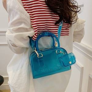 Sac carré bohème streetwear macaron en gelée avec fermeture éclair - Pochette amovible Sac bandoulière pour l'été et le printemps - Product Image 6