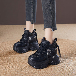 Sapatos Femininos de Plataforma de Alta Qualidade com Sola Grossa de 12cm para Aumento de Altura, Novos Sapatos Esportivos e de Lazer Outono/Inverno 2025 - Product Image 3