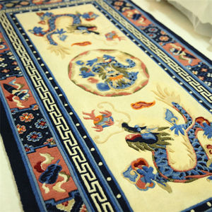<span class=keywords><strong>Tappeto</strong></span> Orientale con Motivo a Dragone per Soggiorno, Tappeti in Lana con Design Tibetano - Product Image 2