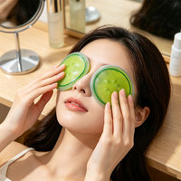 Gel Ice Pack Coussinets de refroidissement réutilisables pour les yeux et sous les yeux Patches concombre Cold Hot Packs Cute Cooling Ice Eye Masks