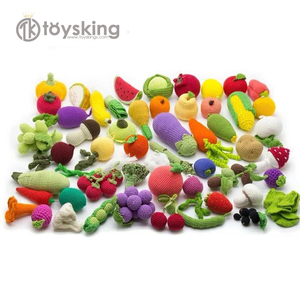 Cadeau mignon de bébé de fruits et légumes Crochet Amigurumi peluche <span class=keywords><strong>hochet</strong></span> Crochet jouet sensoriel - Product Image 3