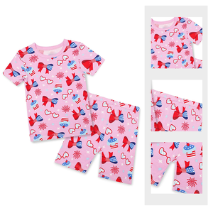 Ensemble de pyjamas pour filles Personnage personnalisé Vêtements de nuit d'été pour enfants T-shirt à manches courtes Pantalon court Ensembles de pyjamas pour filles de dessins animés - Product Image 2