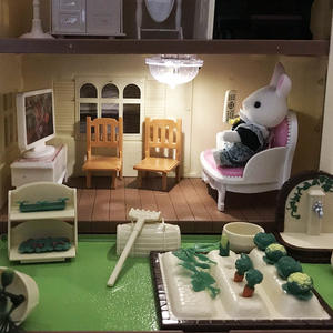 Meilleure Vente 2025 Ensemble de Mini-Meubles Famille de la Forêt Maison de Poupée Jouet de Rôle pour Enfants Jouets d'Imitation Mini Salon Mini Maison de Poupée - Product Image 3